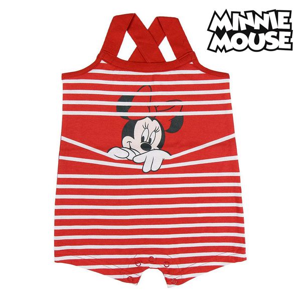 Salopetă fără Mâneci pentru Bebeluși Minnie Mouse Roșu - Mărime 18 Luni