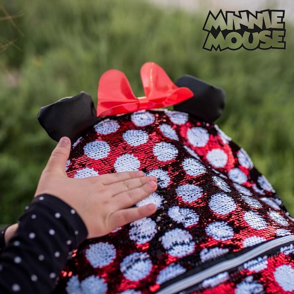 Ghiozdan Minnie Mouse Paiete Roșu Negru