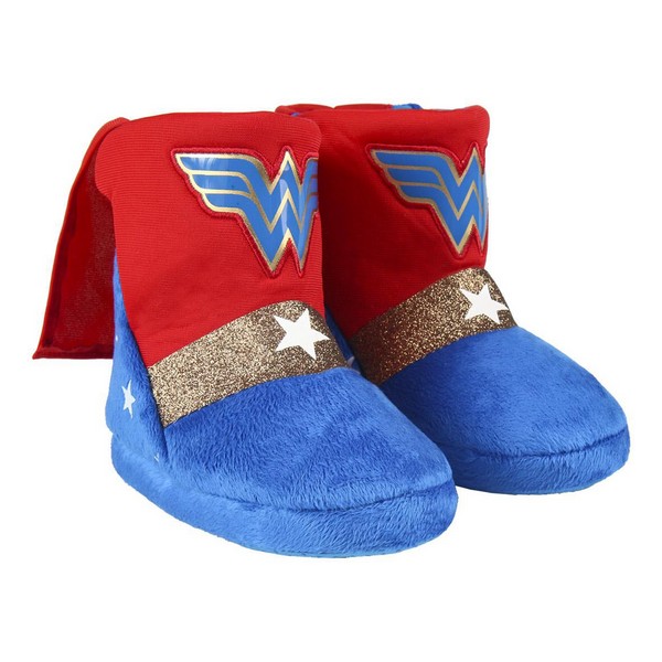 Papucii de Casă Wonder Woman Roșu - Mărime la picior 28-29