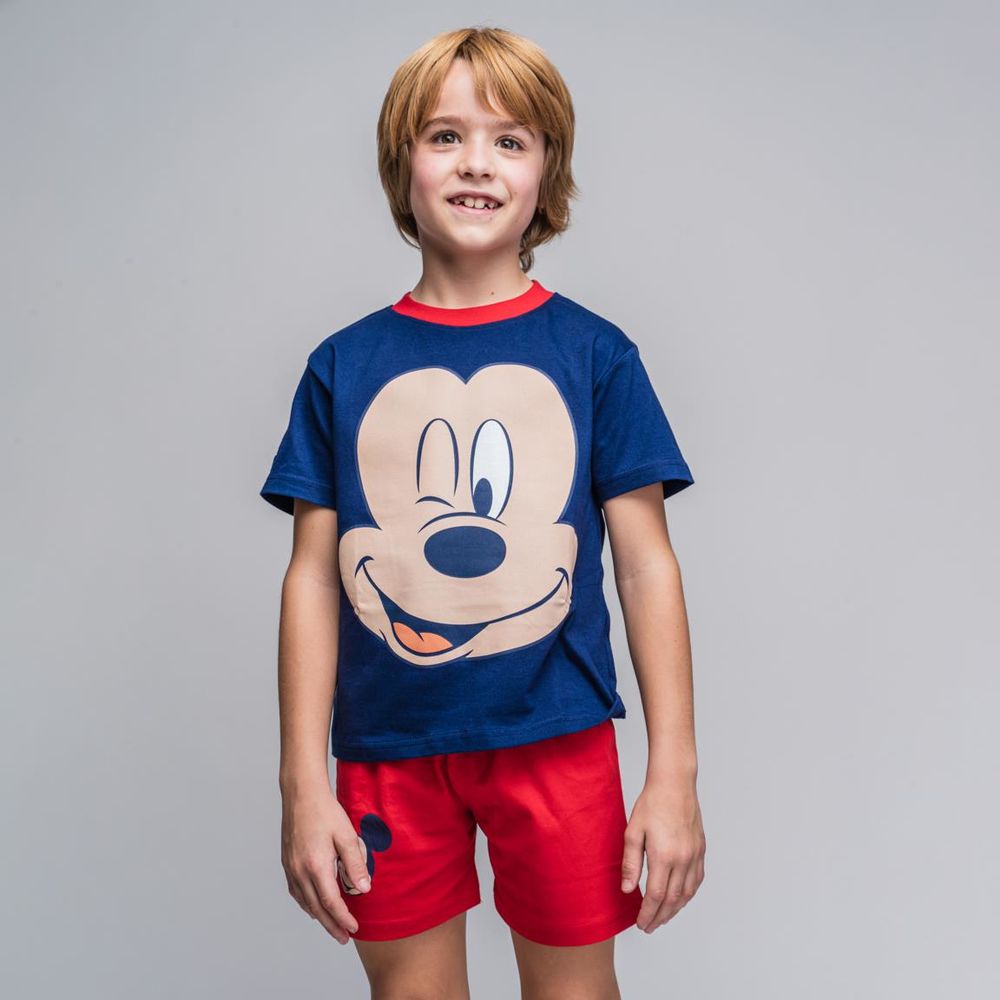 Pijama Infantil Mickey Mouse Roșu - Mărime 6 Ani