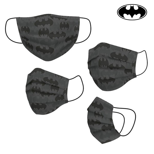 Mască igienică de pânză reutilizabilă Batman Infantil Gri