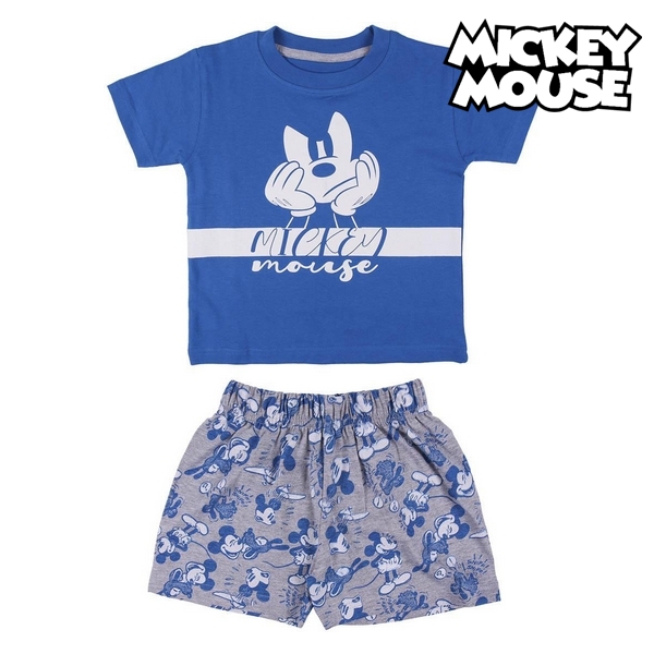 Pijama Infantil Mickey Mouse Albastru - Mărime 4 Ani