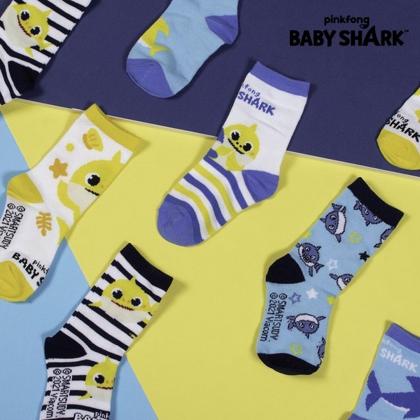 Șosete Baby Shark (5 perechi) Multicolor - Mărime la picior 17-18