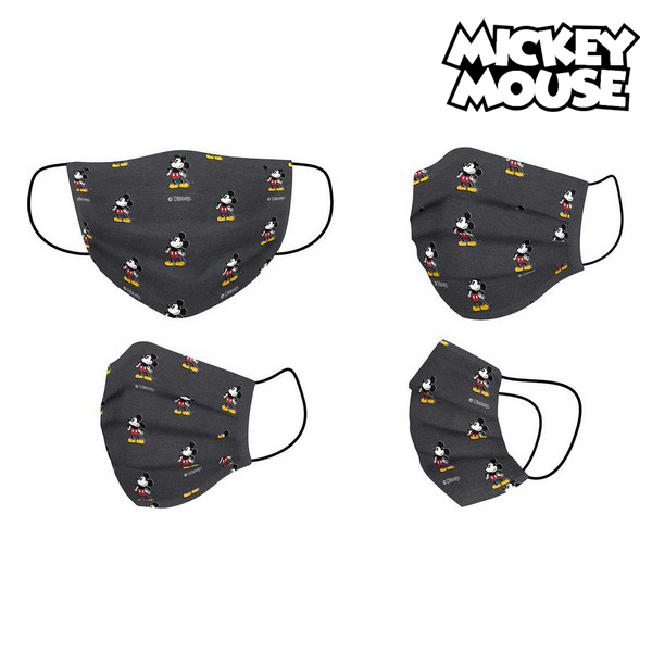 Mască facială igienică Mickey Mouse + 11 Ani Negru
