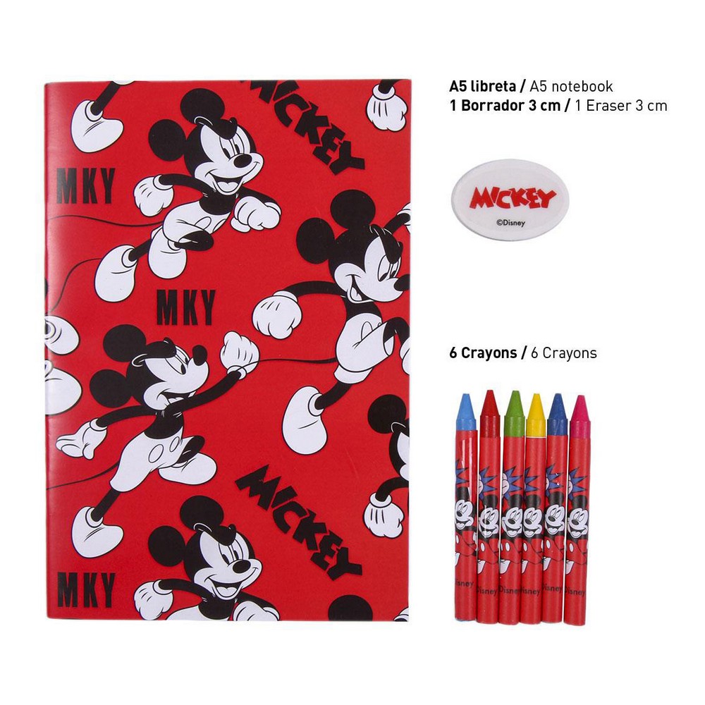 Set de Papetărie Mickey Mouse Albastru (16 pcs)