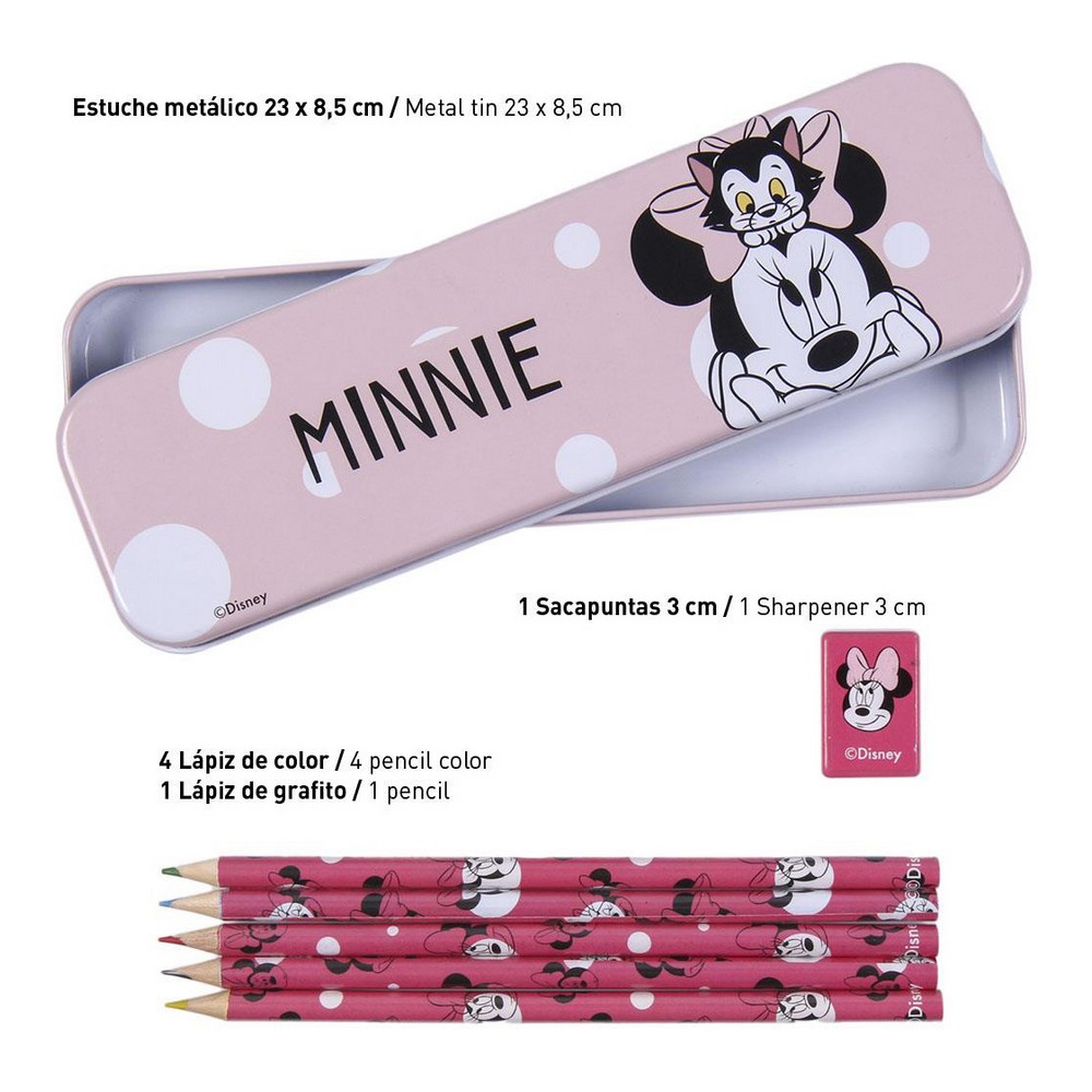 Set de Papetărie Minnie Mouse Roz (16 pcs)
