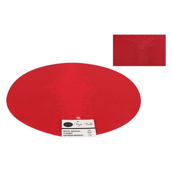 Suport Protecție pentru Masă PVC Rotund (38 cm) - Culoare Portocaliu
