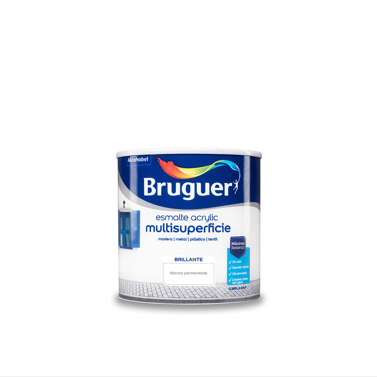 Vopsea acrilică Bruguer Alb Lac acrilic (250 ml)