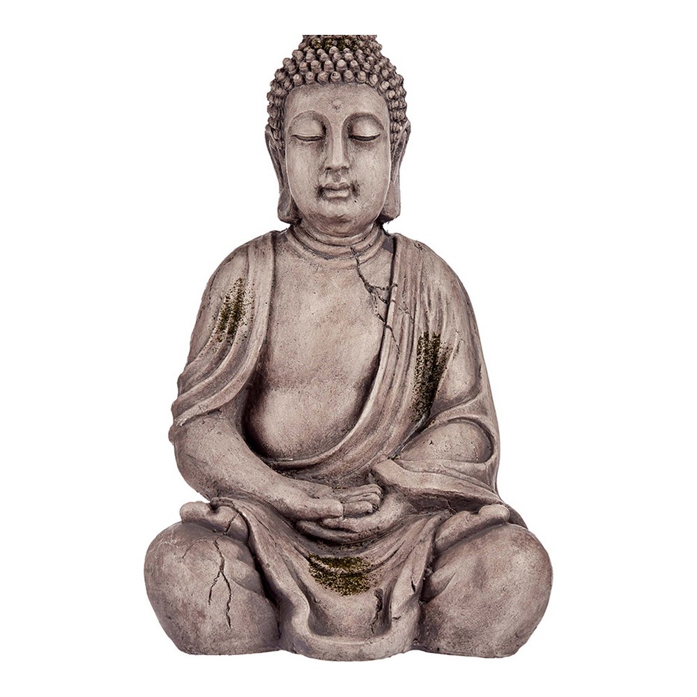 Figurină decorativă de grădină Buda Gri Polirășină (25 x 50,5 x 32,5 cm)