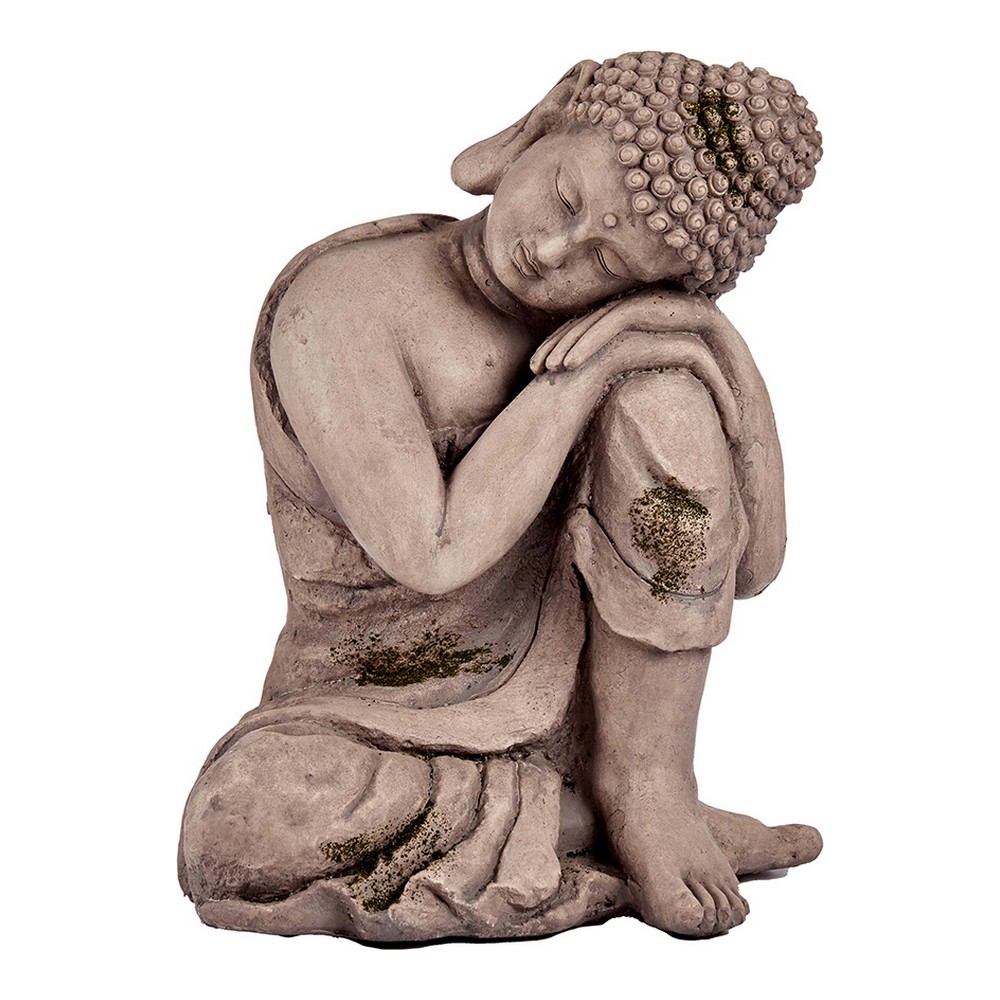 Figurină decorativă de grădină Buda Gri Polirășină (28,5 x 43,5 x 37 cm)