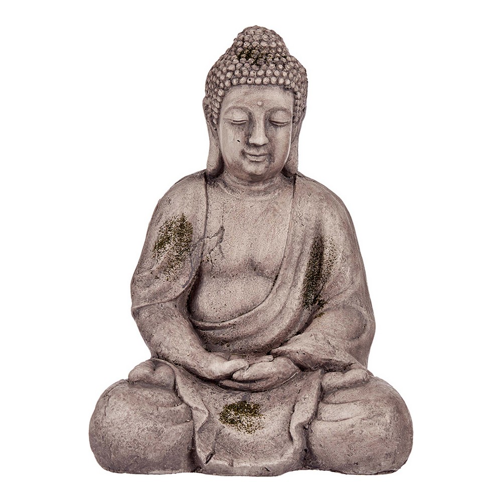 Figurină decorativă de grădină Buda Gri Polirășină (23 x 42 x 30 cm)