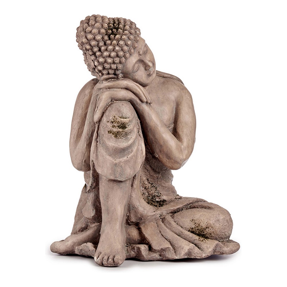 Figurină decorativă de grădină Buda Gri Polirășină (34,5 x 54,5 x 31 cm)