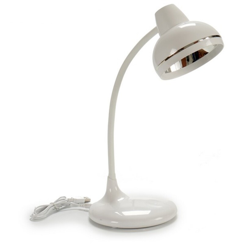 Lampă de birou Plastic (14 x 42 x 14 cm) Alb USB