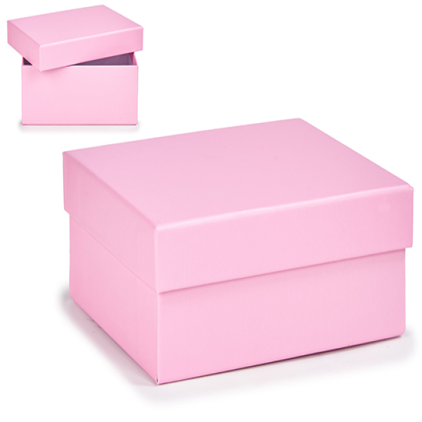 Cutie Multifuncțională Carton Roz - Măsură 8,5 x 5 x 12,5 cm