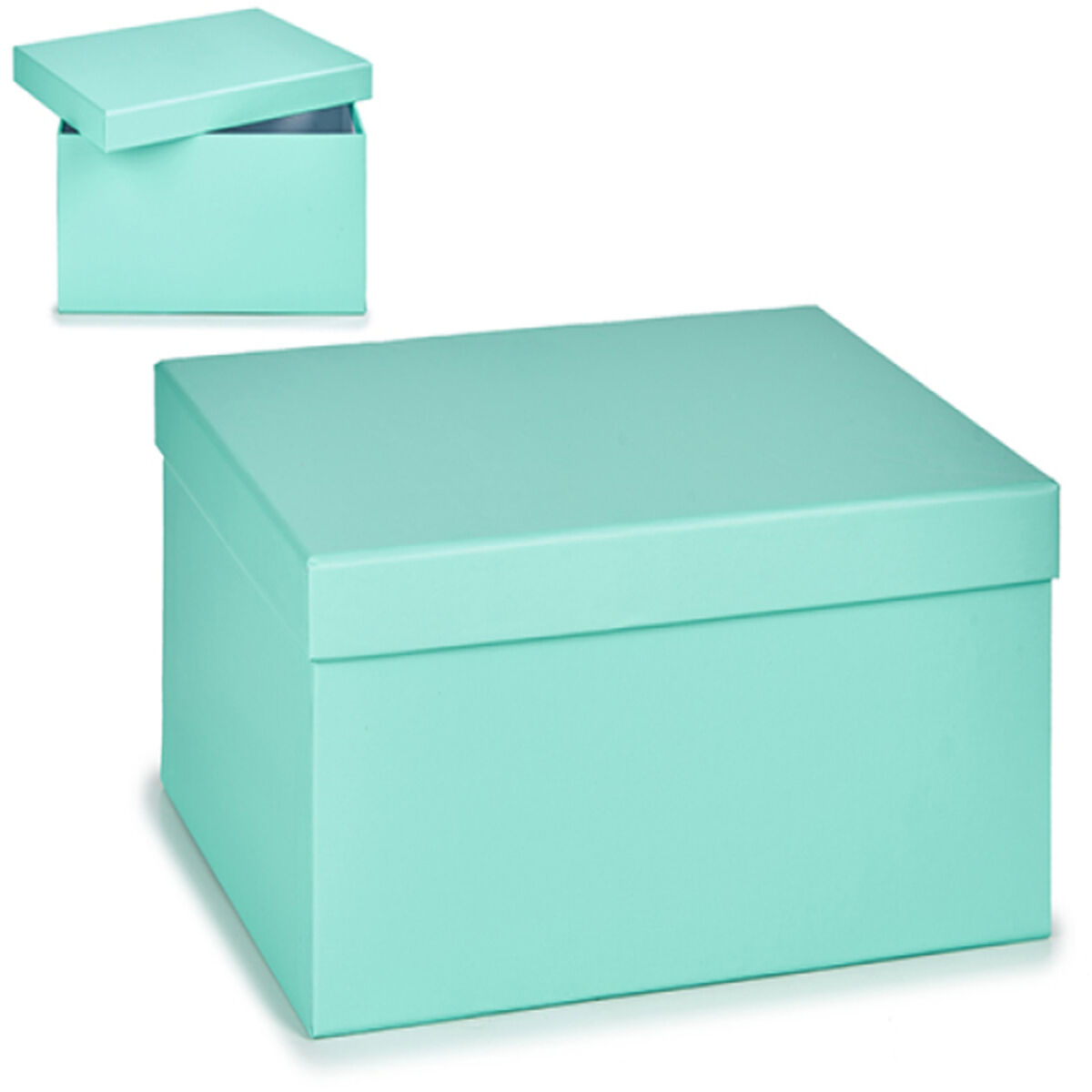 Cutie Multifuncțională Carton Albastru Pastel - Măsură 8,5 x 5 x 12,5 cm