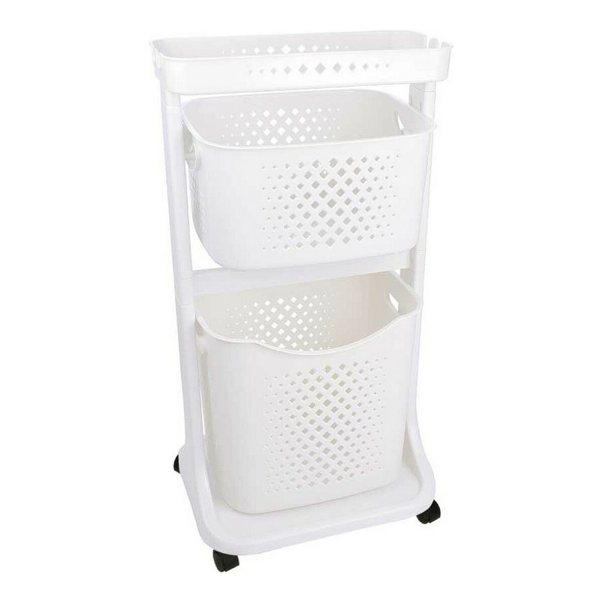 Clothes Trolley Alb polipropilenă (33 x 81 x 44 cm)