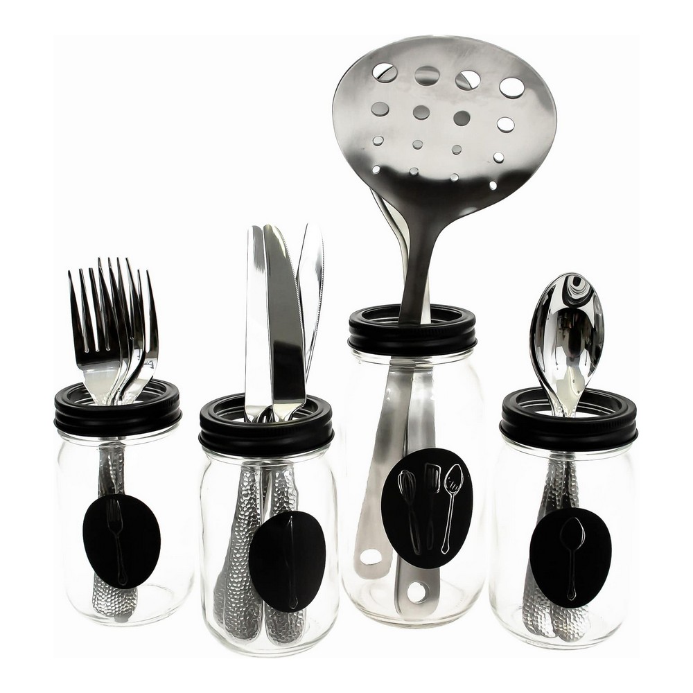 Organizator pentru tacâmuri Metal Geam (4 pcs)