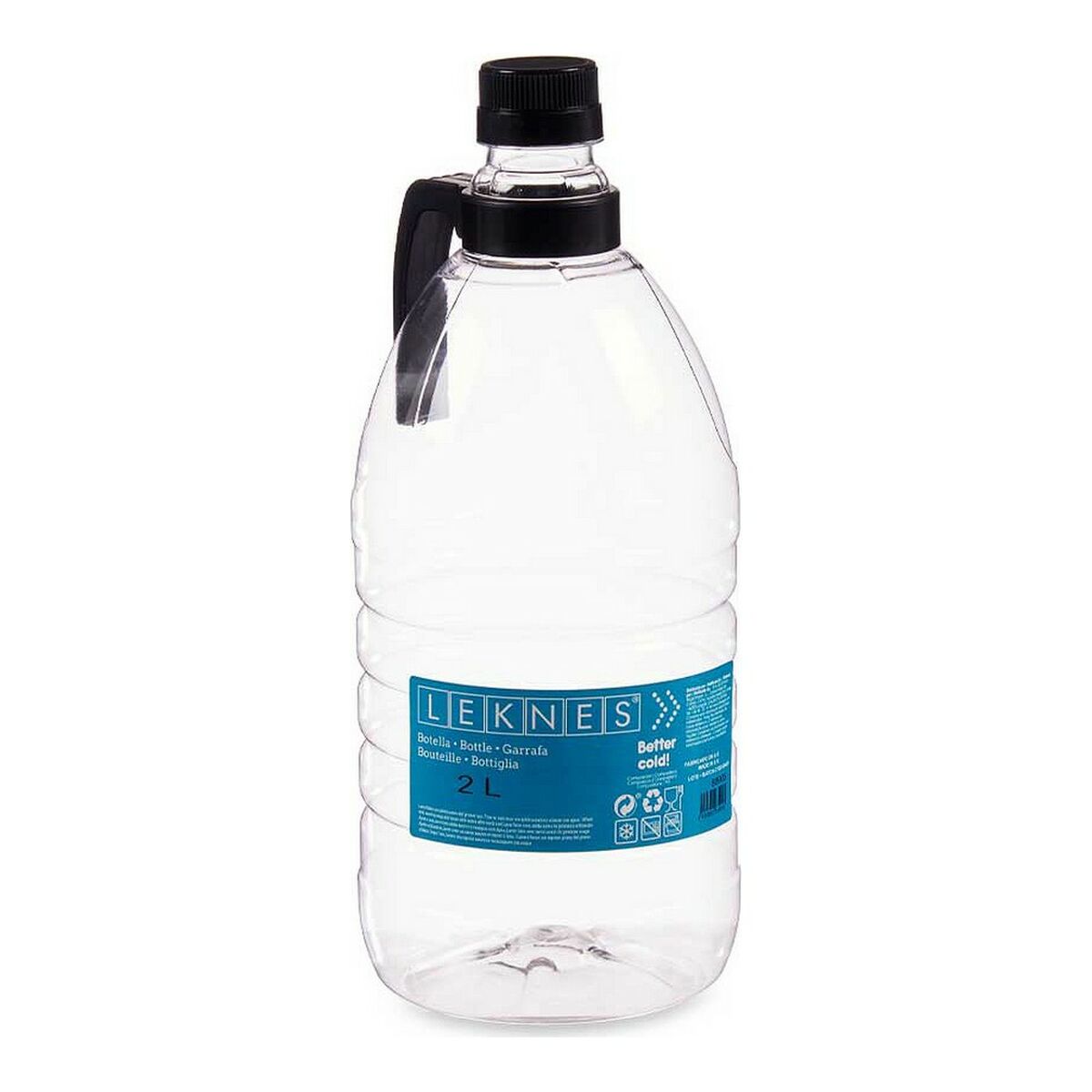 Sticlă (de pus lichide) Rotundă Transparent Plastic PET (2000 ml)