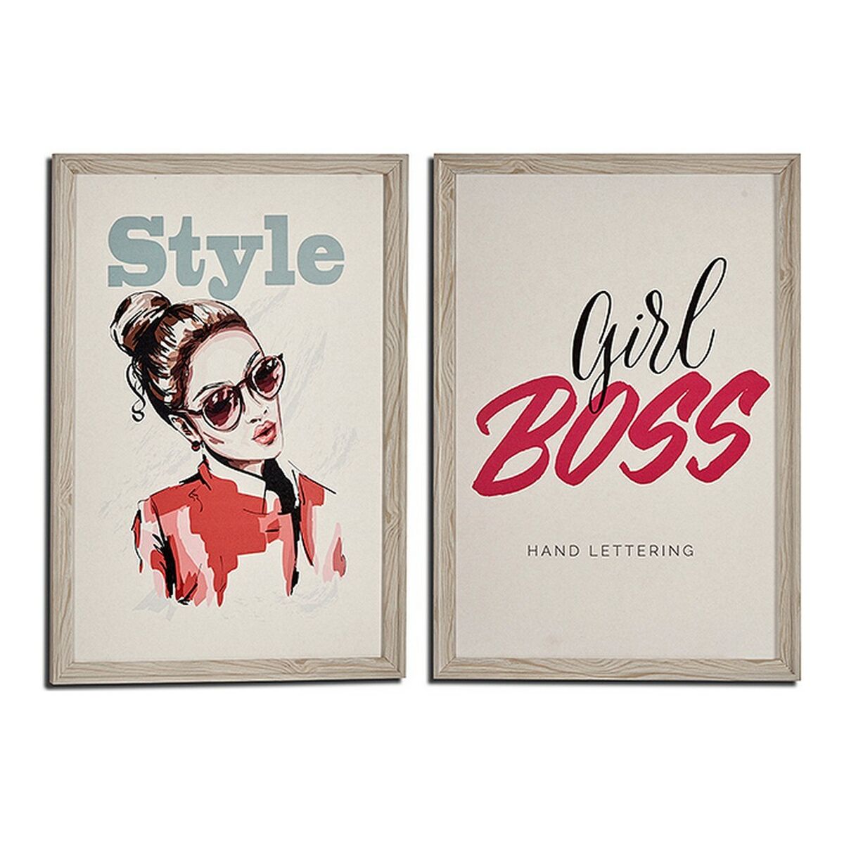Tablou Style - Boss Crem MDF (2 x 66 x 46 cm)