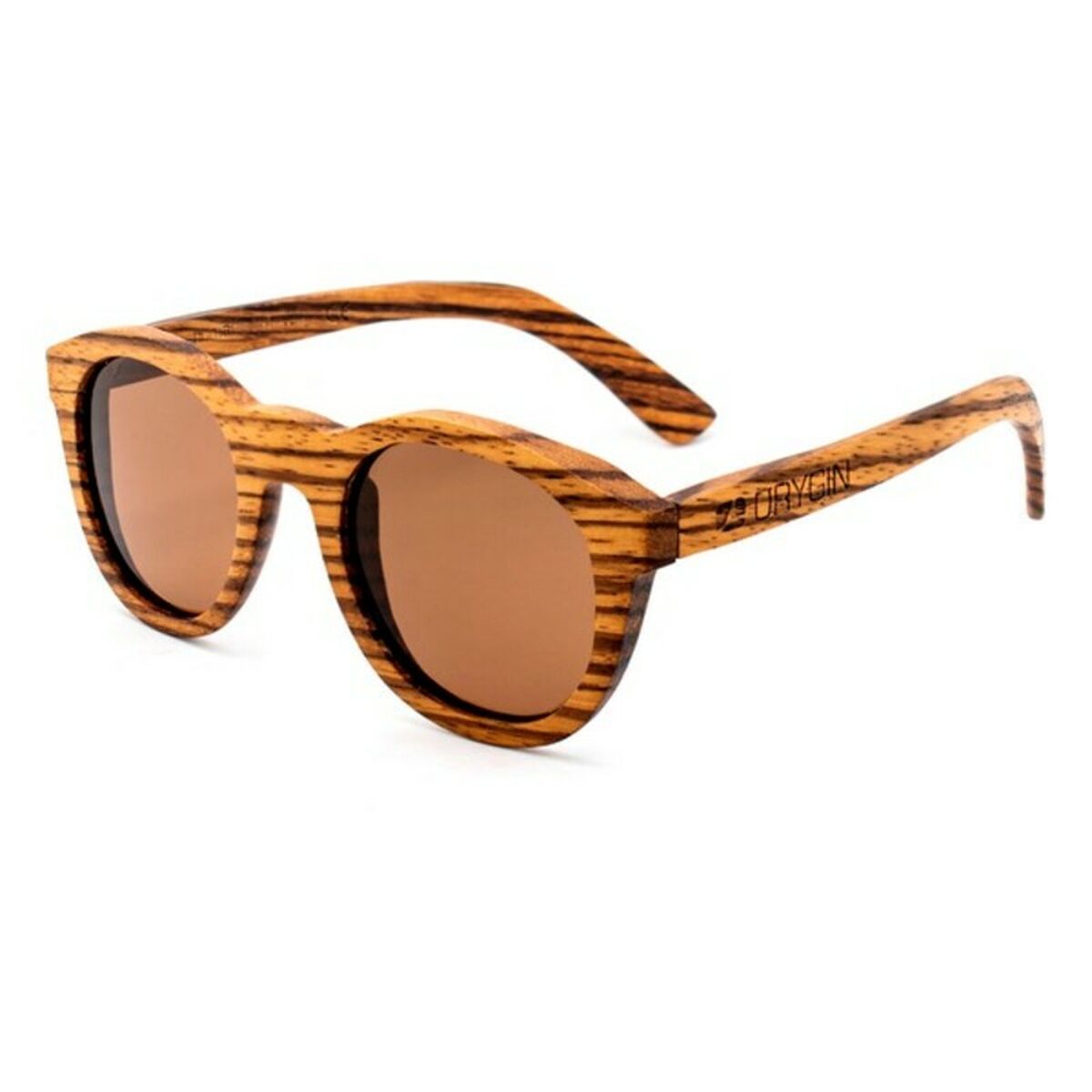 Ochelari de Soare Unisex Orygin WOOD-B Maro (Ø 45 mm)