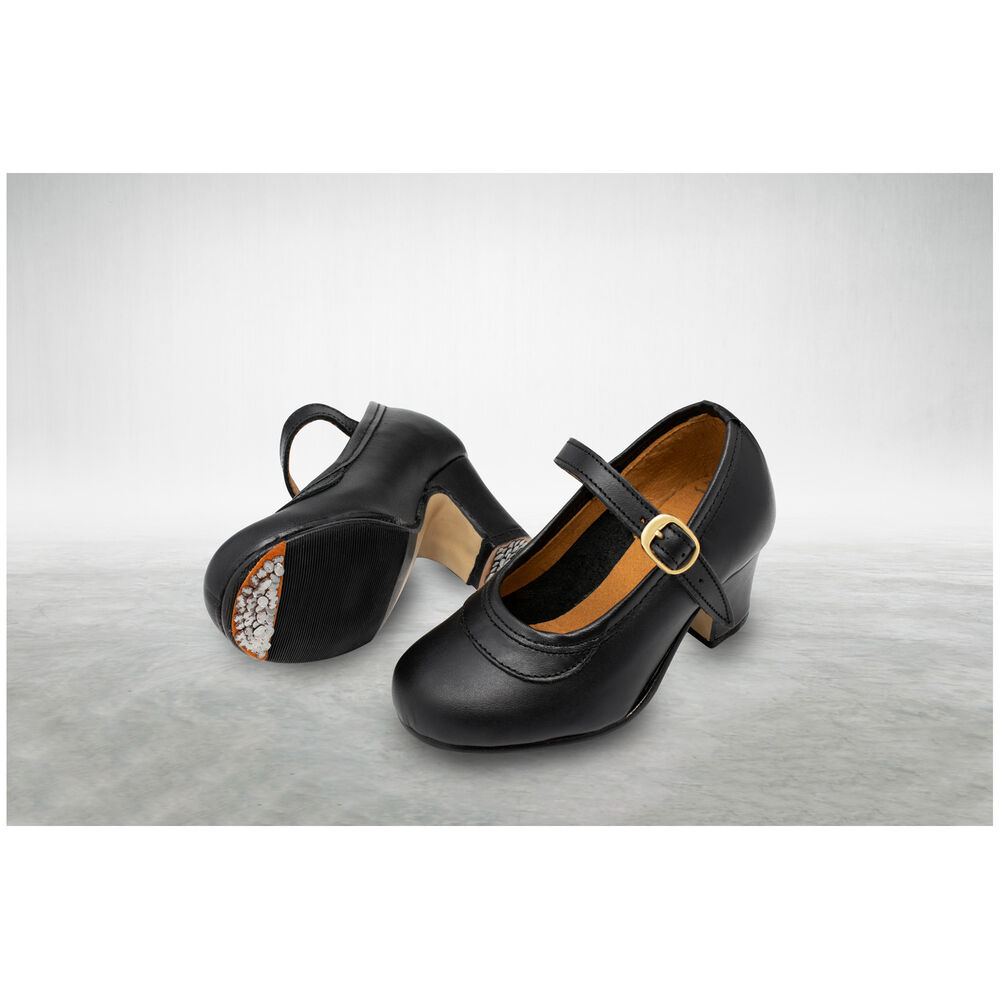 Pantofi de Flamenco pentru Copii Negru - Mărime la picior 26
