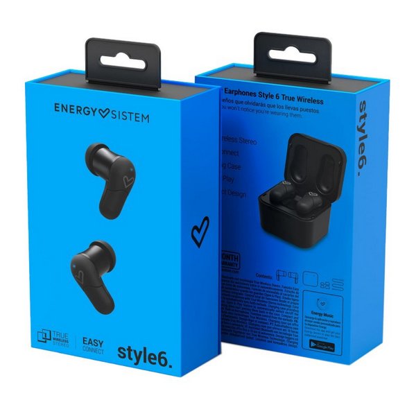 Căști Bluetooth cu Microfon Energy Sistem Style 6 True Wireless - Culoare Alb