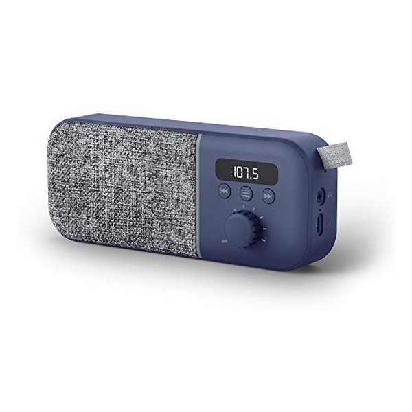 Radio Portabil Digital Energy Sistem Fabric Box FM 1200 mAh 3W - Culoare Albastru