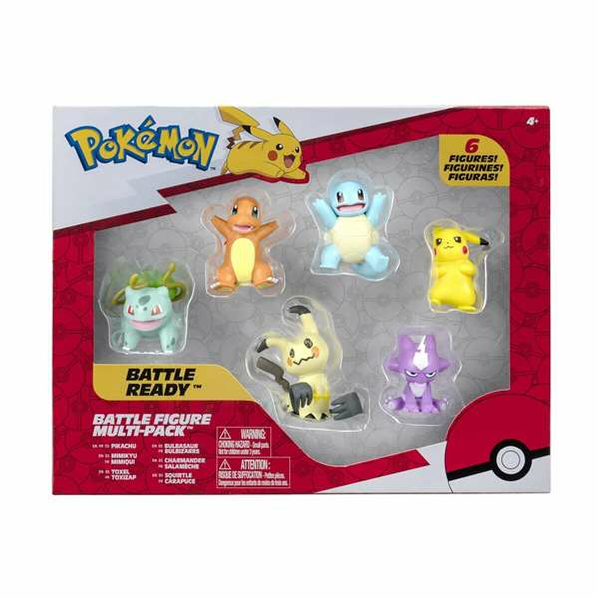 Set de figurine Pokémon Battle Ready 5 cm 6 Piese