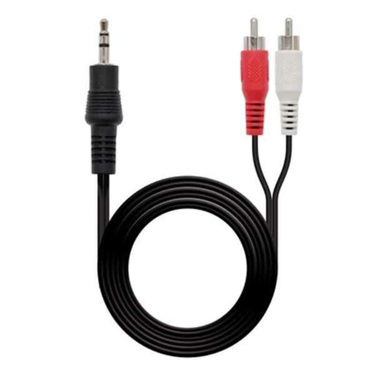 Cablu Audio Jack (3,5 mm) la 2 RCA NANOCABLE 10.24.0301 (0,5M)