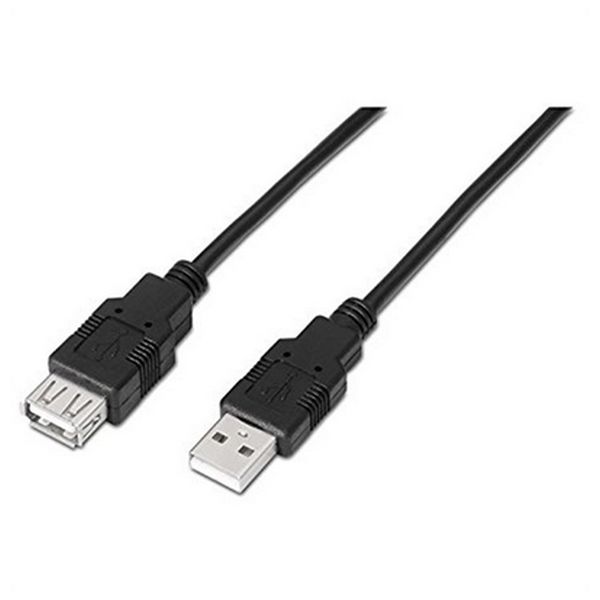 Cablu Prelungitor NANOCABLE 10.01.0203-BK 1,8 m USB Tată Mamă Negru