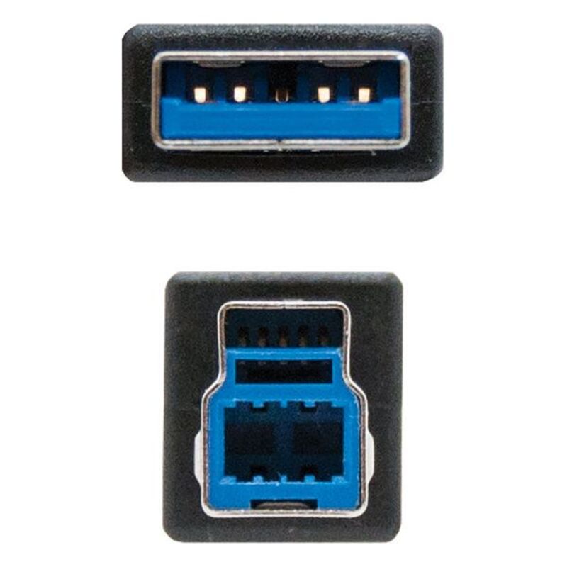 Cablu USB NANOCABLE 10.01.0802-BK Negru