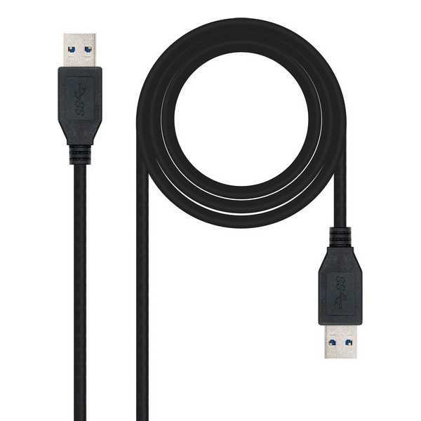 Cablu USB 3.0 A la USB A NANOCABLE 10.01.1002BK Negru