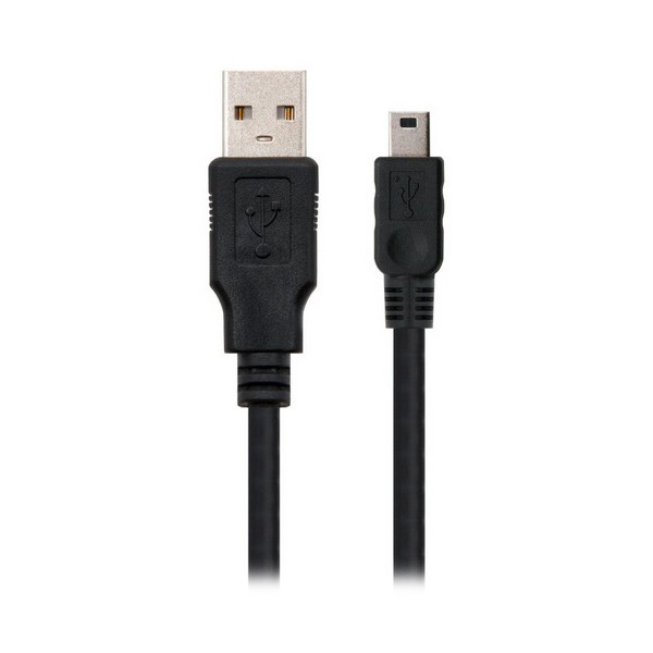 Cablu USB la Mini USB NANOCABLE 10.01.0401 Negru (1 M)