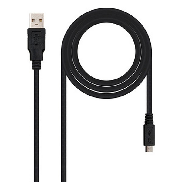 Cablu USB 2.0 A la Micro USB B NANOCABLE 10.01.0500 Negru