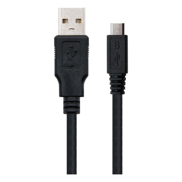 Cablu USB 2.0 A la Micro USB B NANOCABLE 10.01.0500 Negru