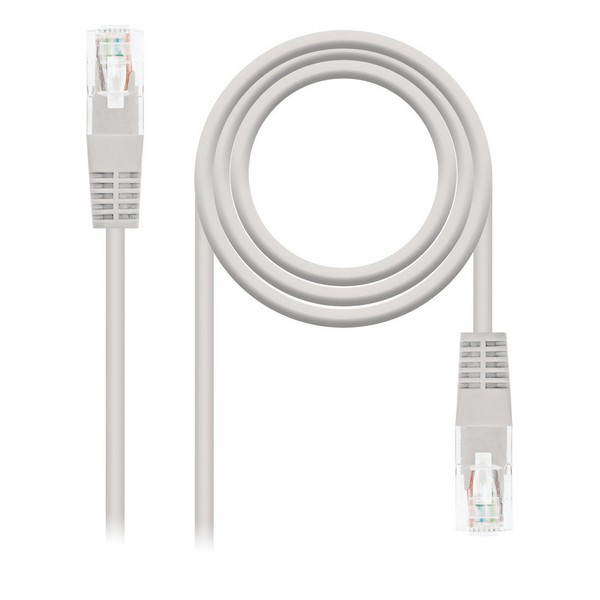 Cablu de Rețea Rigid UTP Categoria 6 NANOCABLE 10.20.0101-L150 Gri 1,5 m