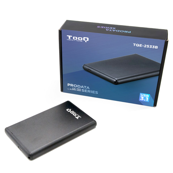 Carcasa HDD TooQ TQE-2533B USB 3.1 Negru