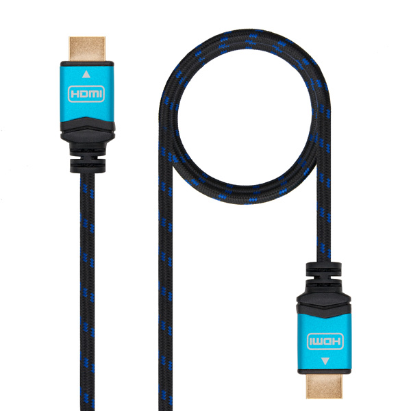 Cablu HDMI TooQ 10.15.37 V2.0 Negru Albastru - Măsură 3 m
