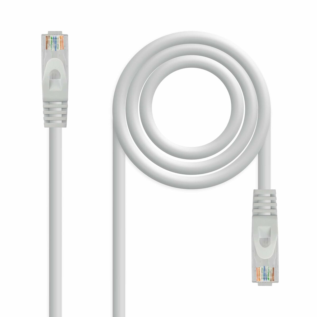 Cablu de Rețea Categoria 6a UTP NANOCABLE 10.20.1800 50 cm Gri