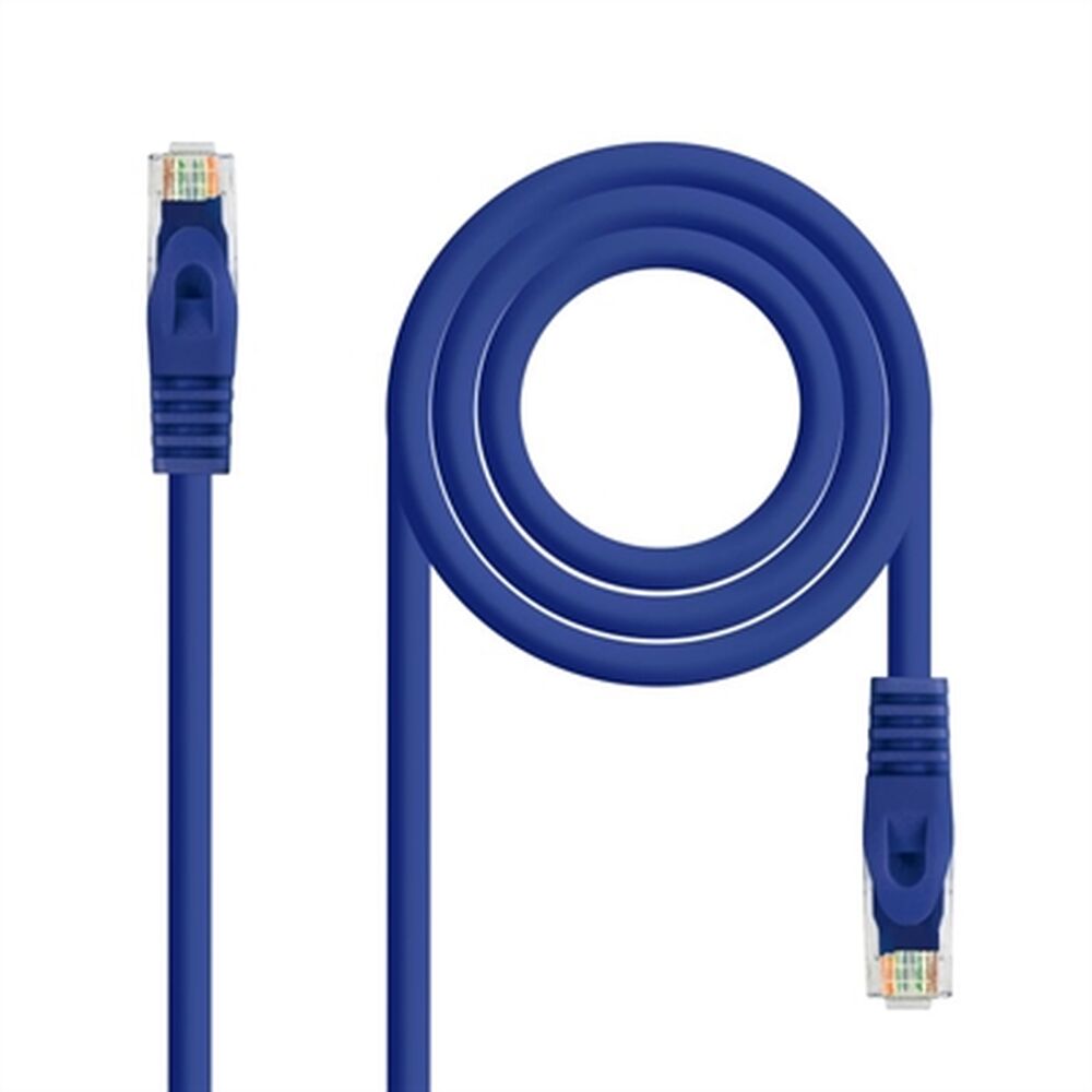 Cablu de Rețea Rigid UTP Categoria 6 NANOCABLE   Albastru