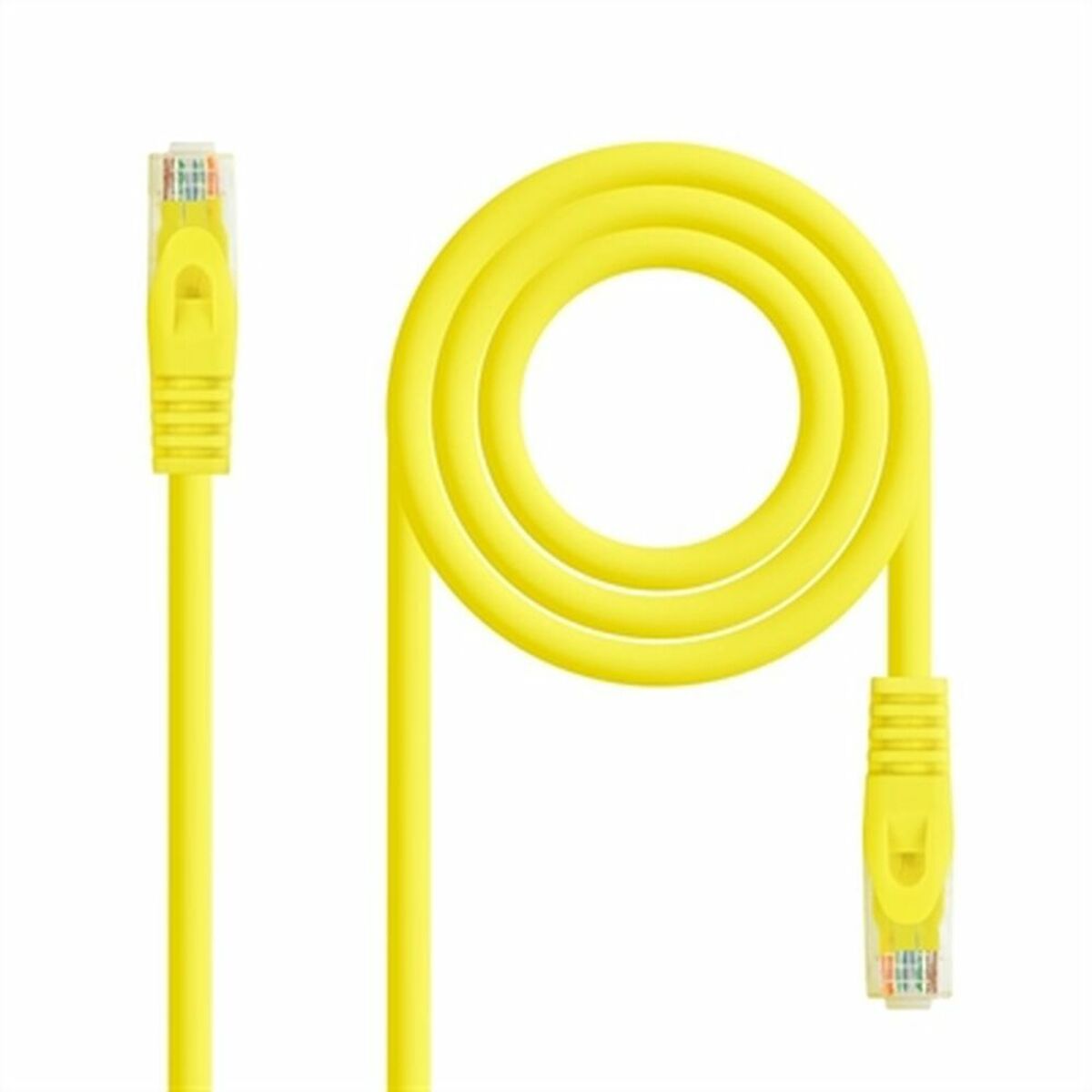 Cablu de Rețea Rigid UTP Categoria 6 NANOCABLE   Galben
