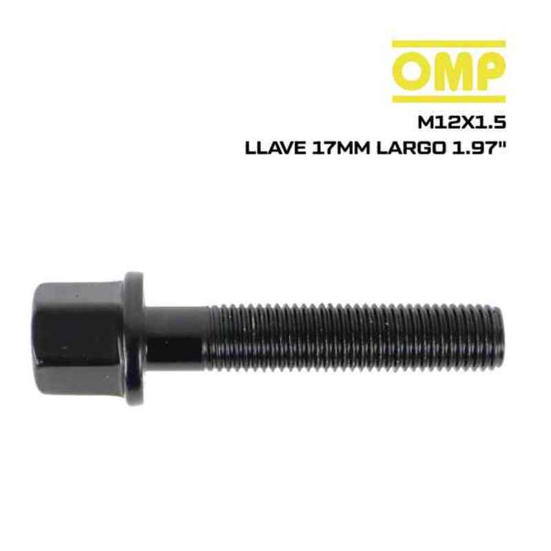 Set de șuruburi OMP OMPS09641201 M12 x 1,50 Negru