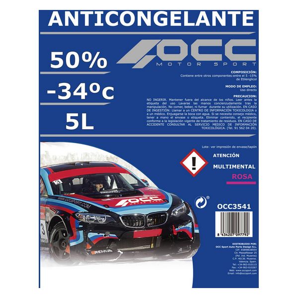 Antigel OCC3541 50% Organic Roz (5 L)