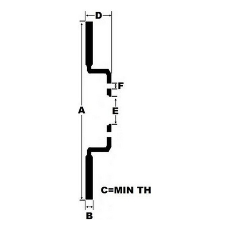 Discuri de frână Black Diamond KBD1398CD Solid Frontal Plictisitor