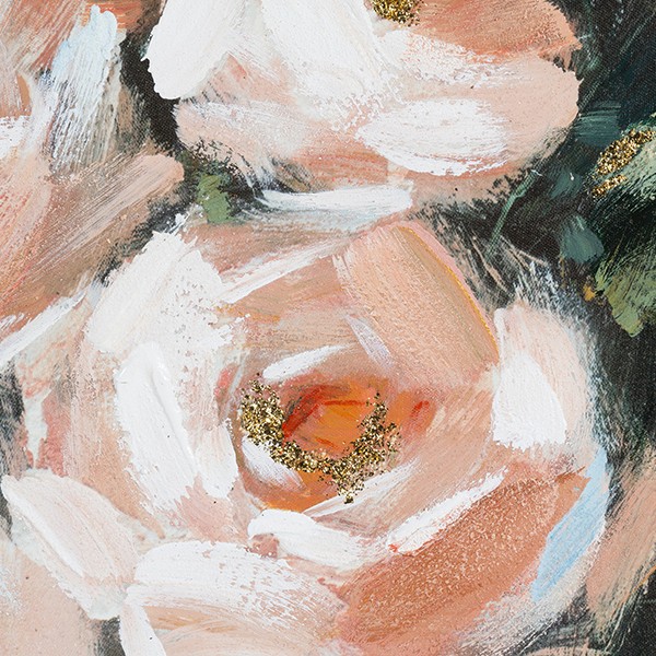 Tablou în Ulei Roses Lemn de pin (80 X 4 x 100 cm)
