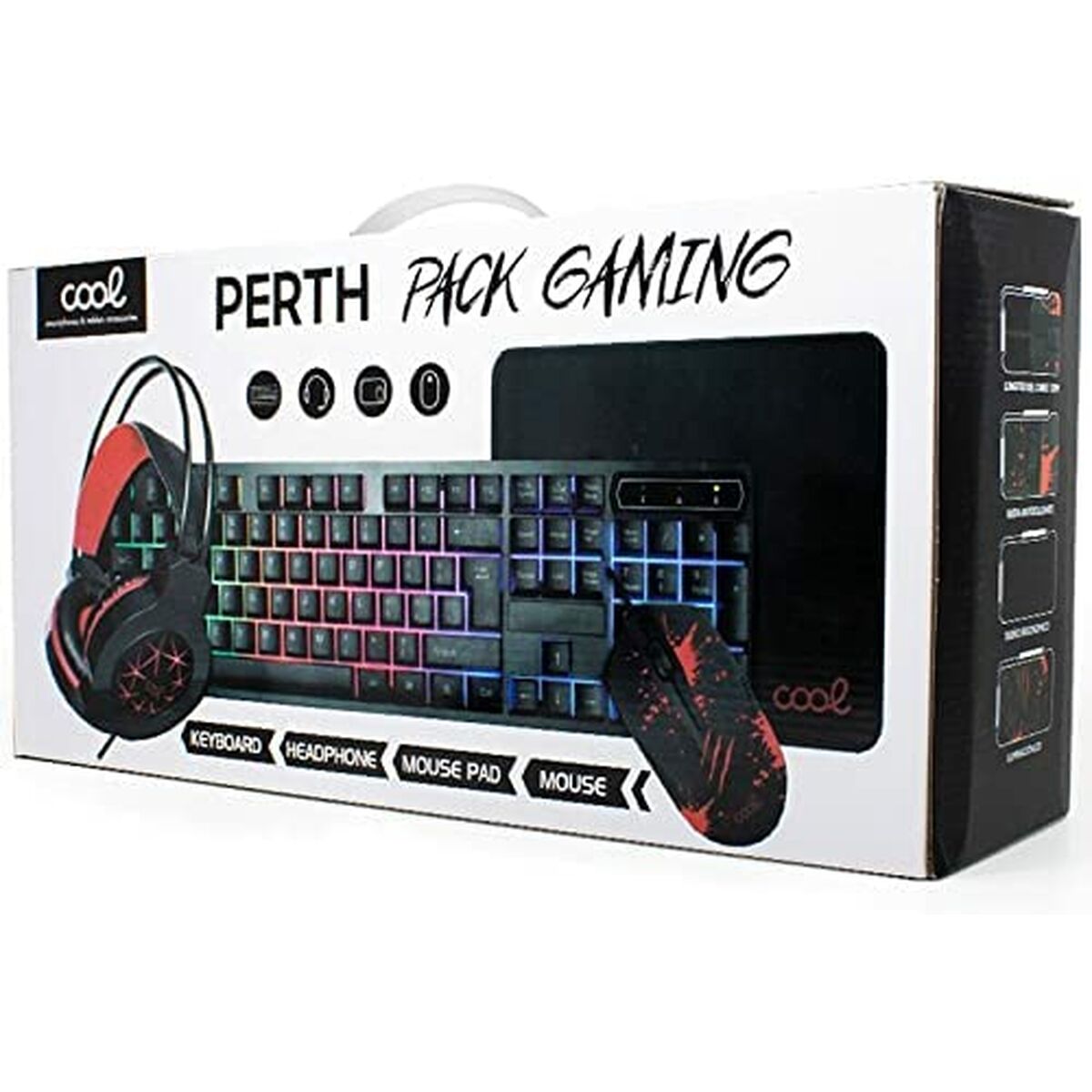 Pachet Gaming Cool Perth Qwerty Spaniolă