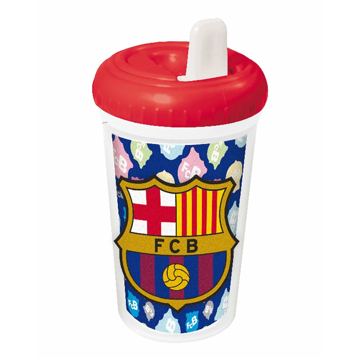 Paharul de învăţare FC Barcelona  Seva Import  7109068 Alb