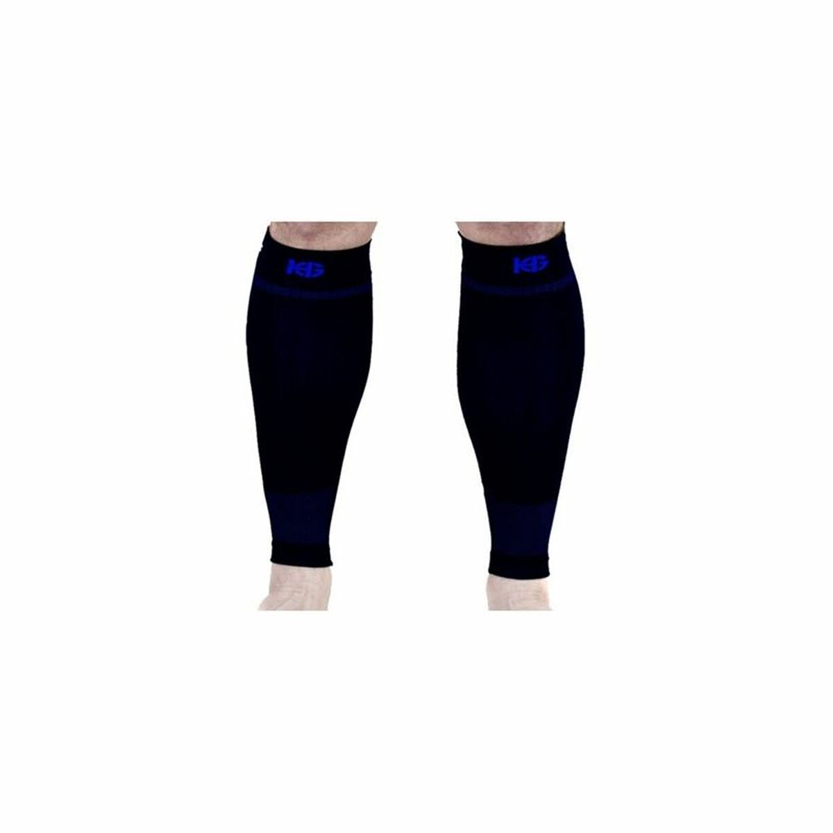 Manșete sport de compresie pentru gambe Sandsock Sands Negru Albastru - Mărime S
