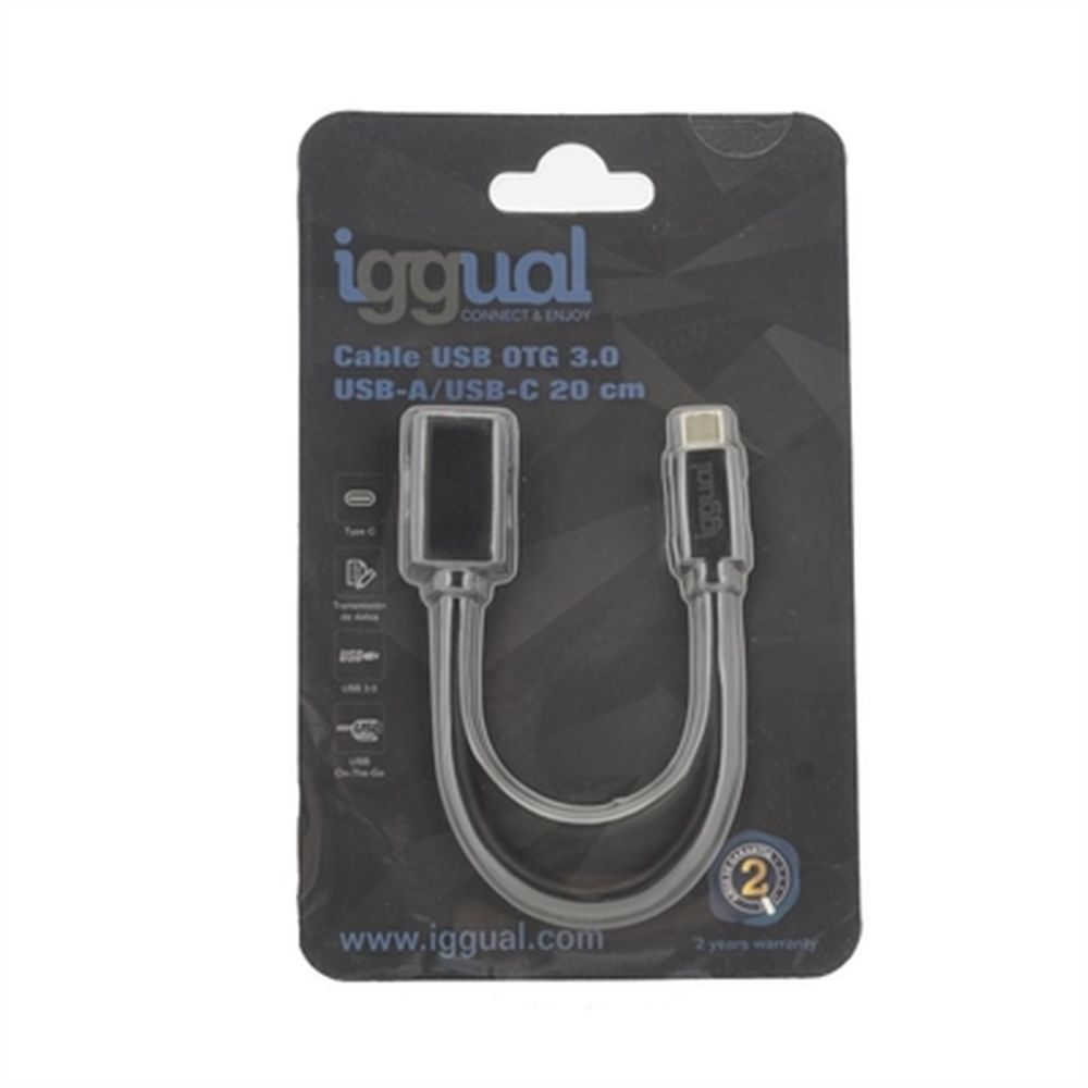 Cablu USB-C OTG 3.0 iggual IGG317372 20 cm