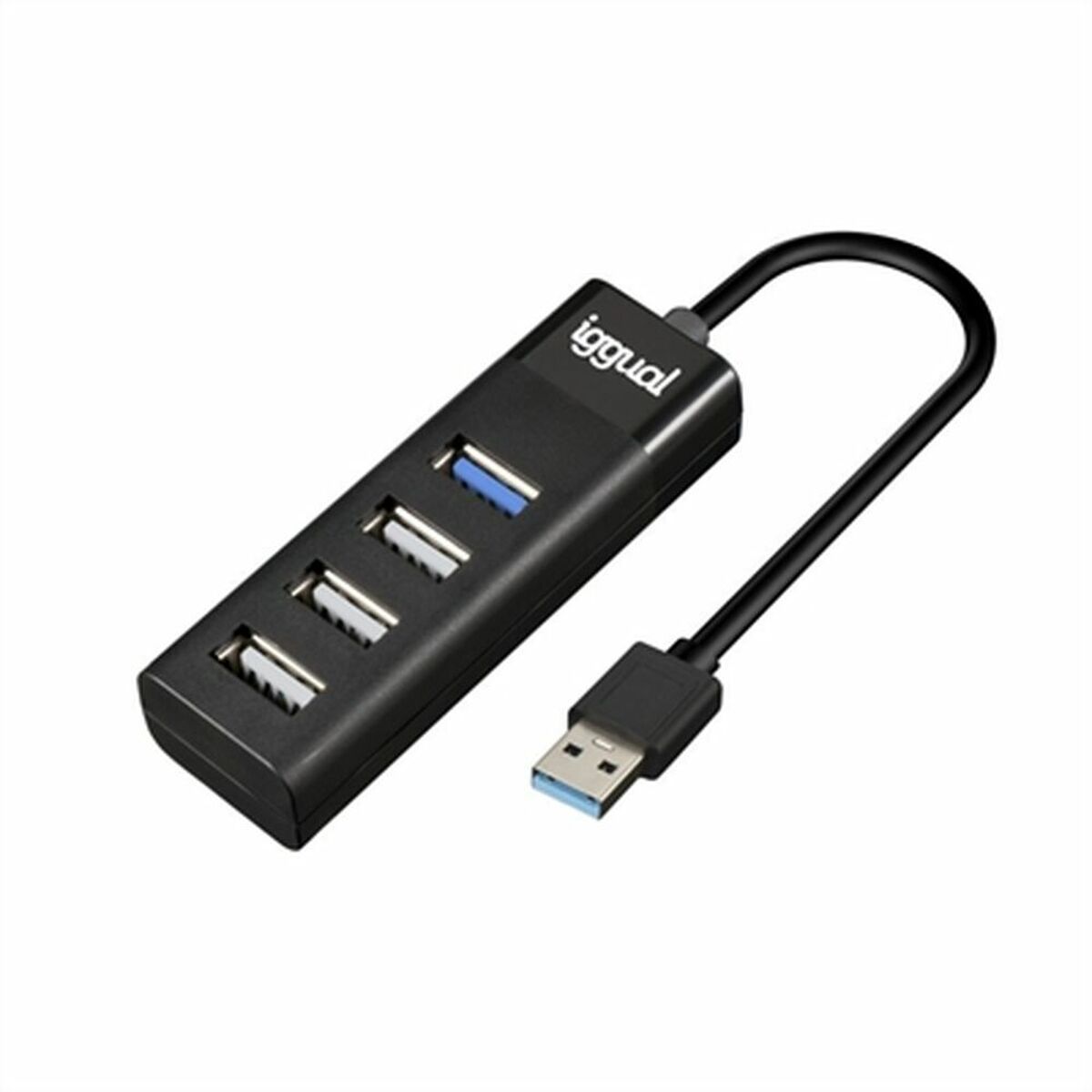 Hub USB 4 Porturi iggual IGG317686 Negru